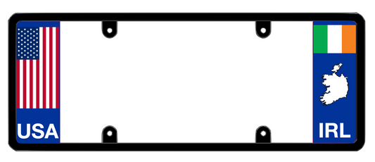 DFS Ireland IRL Patented License Plate Frame Holder