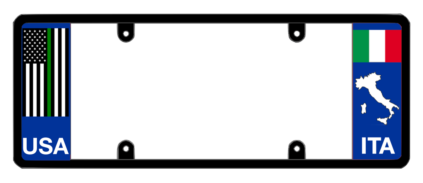 DFS Italy ITA Patented License Plate Frame Holder
