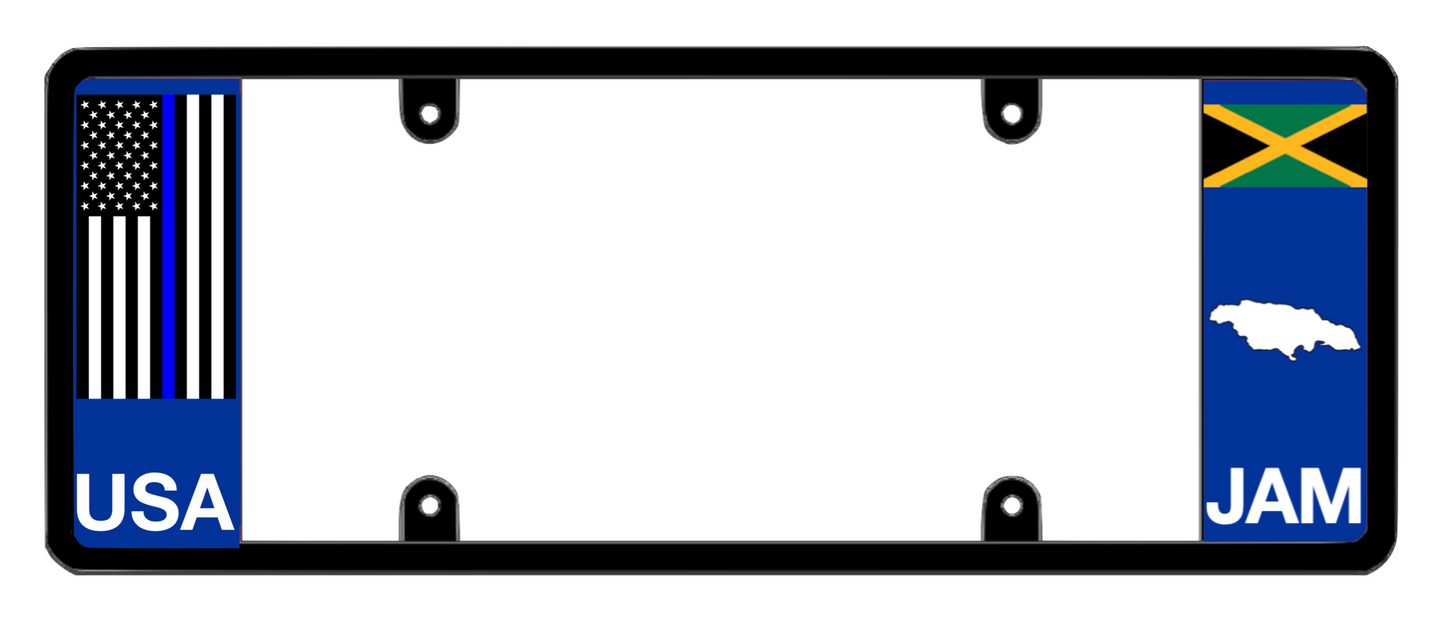 DFS Jamaica JAM Patented License Plate Frame Holder