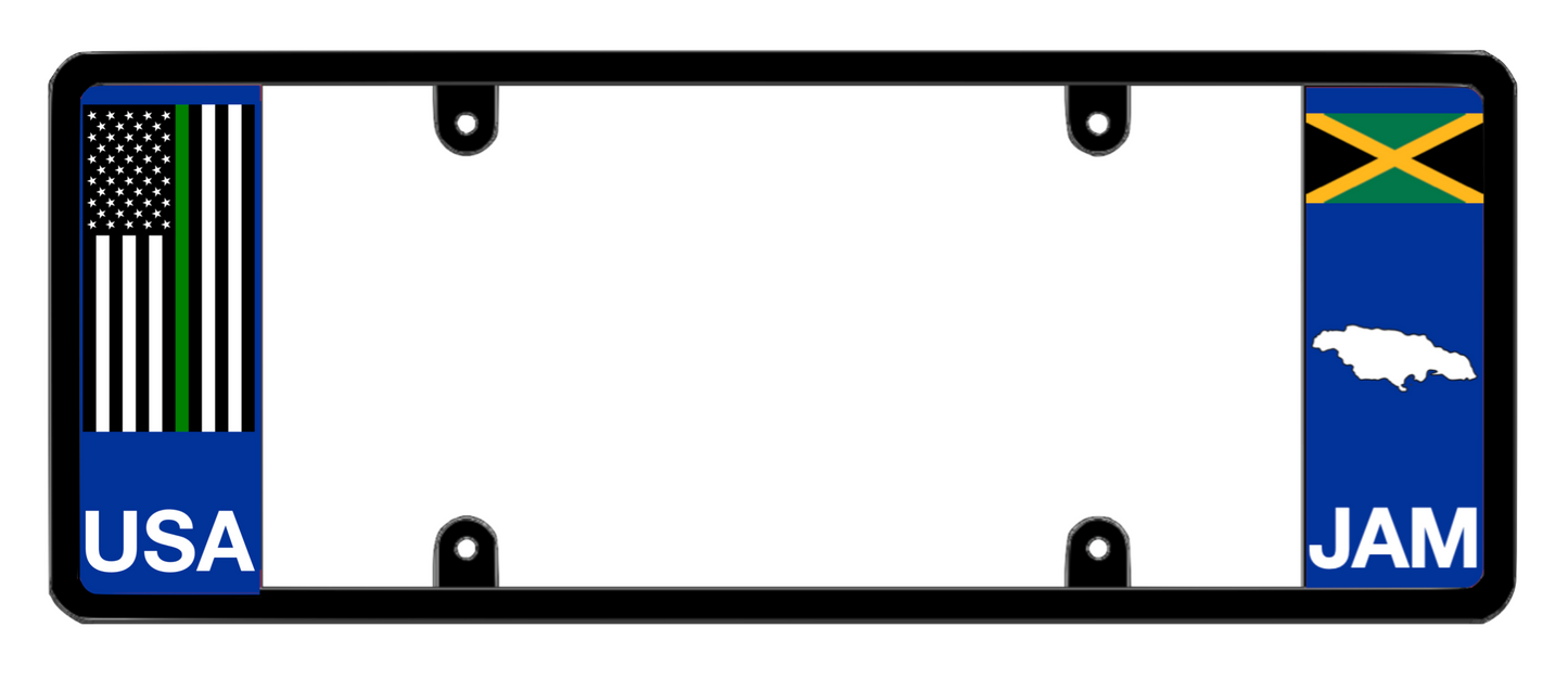 DFS Jamaica JAM Patented License Plate Frame Holder