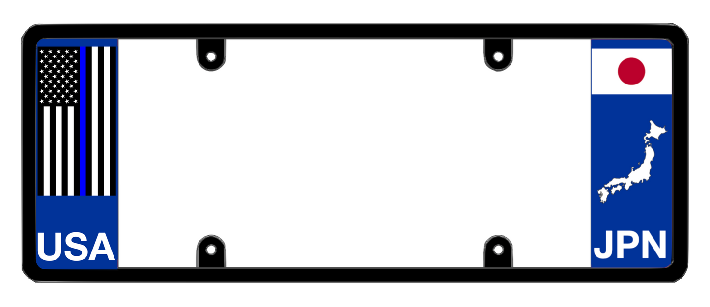 DFS Japan JPN Patented License Plate Frame Holder