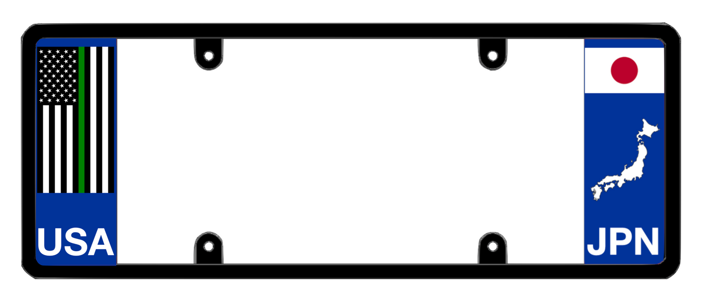 DFS Japan JPN Patented License Plate Frame Holder