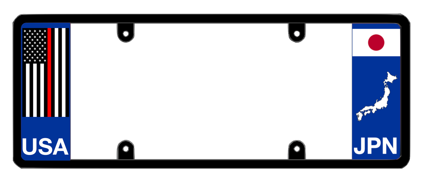 DFS Japan JPN Patented License Plate Frame Holder