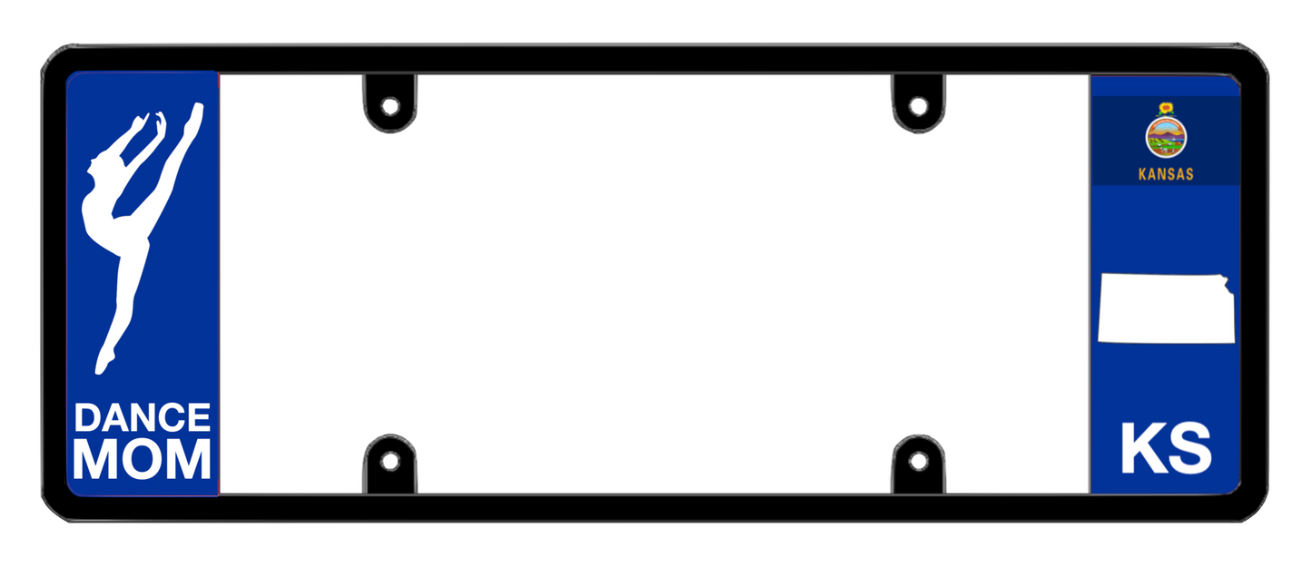 DFS Kansas KS Patented License Plate Frame Holder
