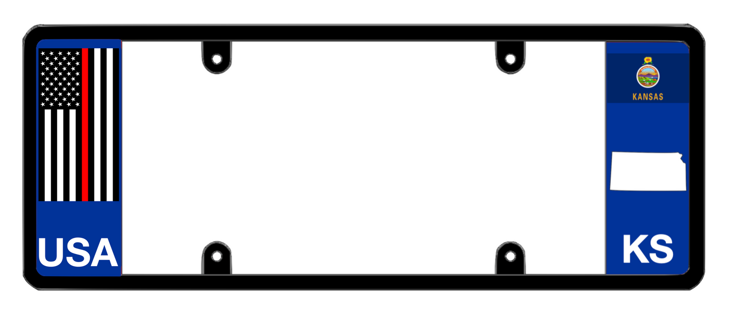 DFS Kansas KS Patented License Plate Frame Holder