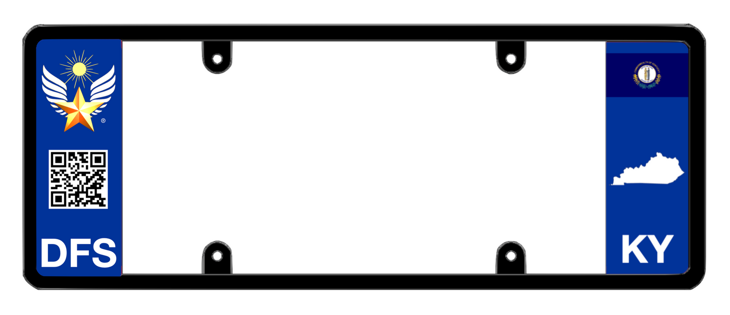 DFS Kentucky KY Patented License Plate Frame Holder