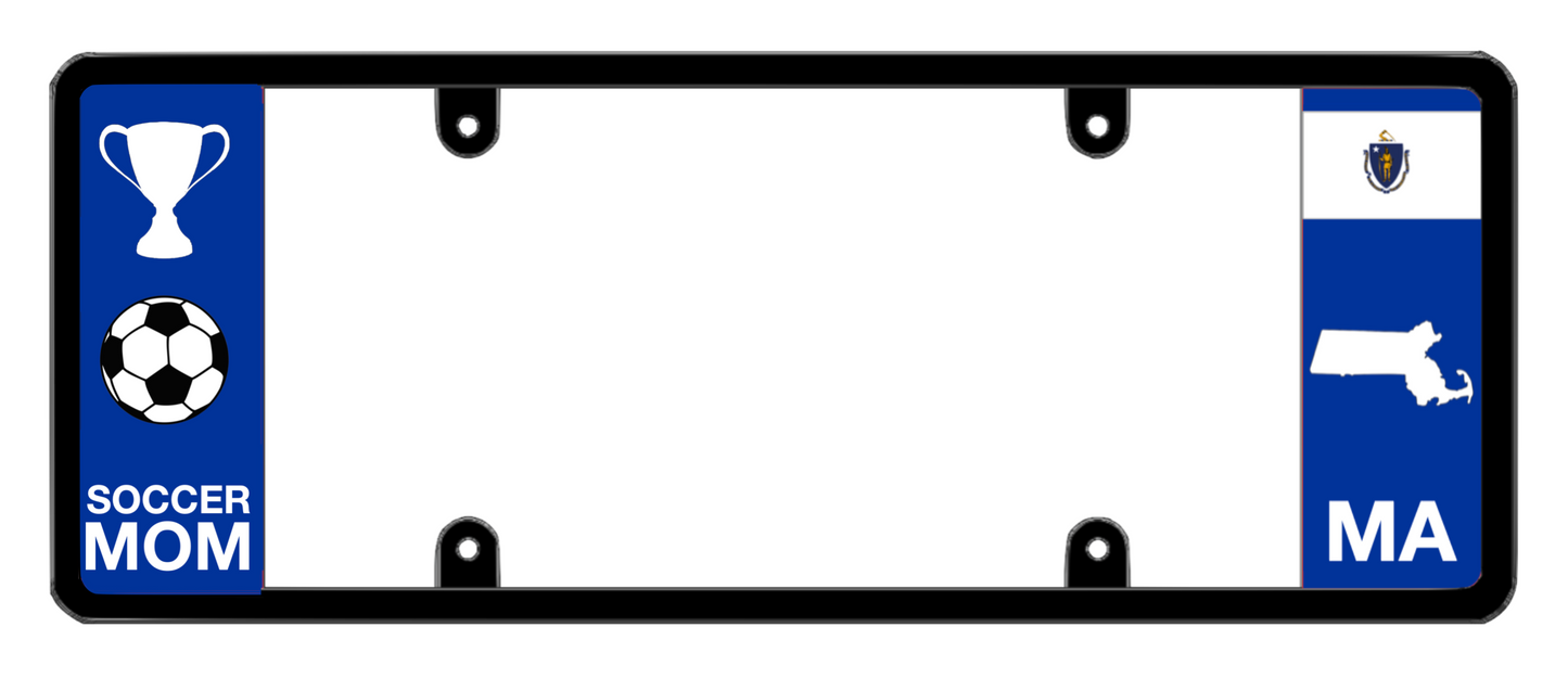 DFS Massachusetts MA Patented License Plate Frame Holder