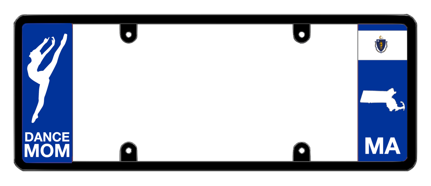 DFS Massachusetts MA Patented License Plate Frame Holder