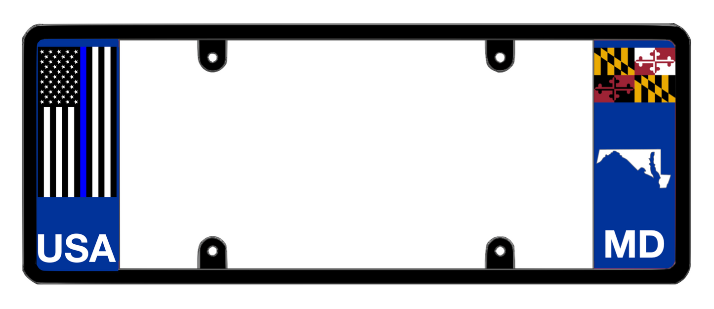 DFS Maryland MD Patented License Plate Frame Holder