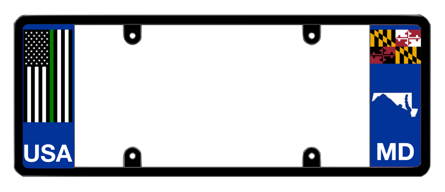 DFS Maryland MD Patented License Plate Frame Holder