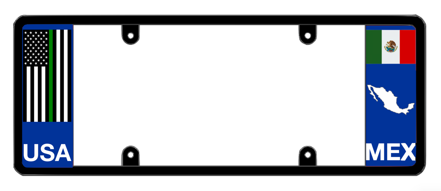 DFS Mexico MEX Patented License Plate Frame Holder