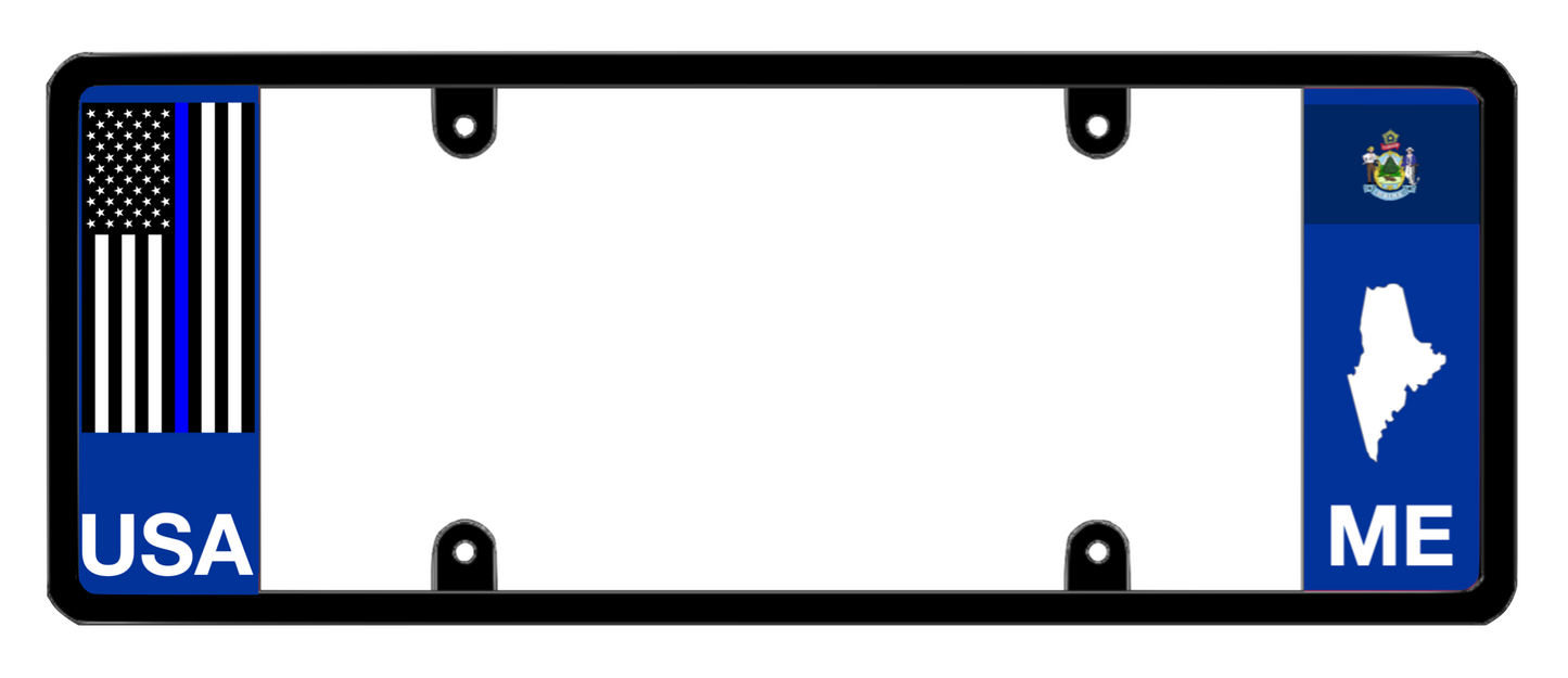 DFS Maine ME Patented License Plate Frame Holder