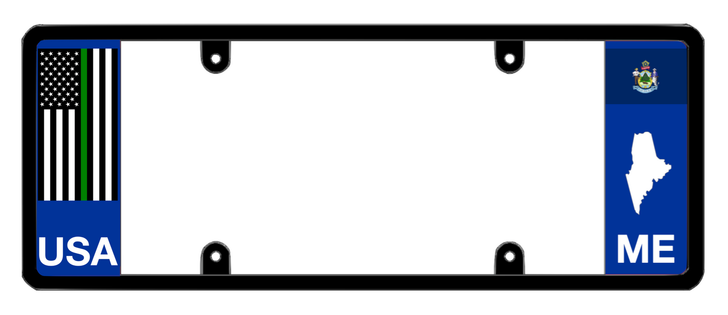 DFS Maine ME Patented License Plate Frame Holder