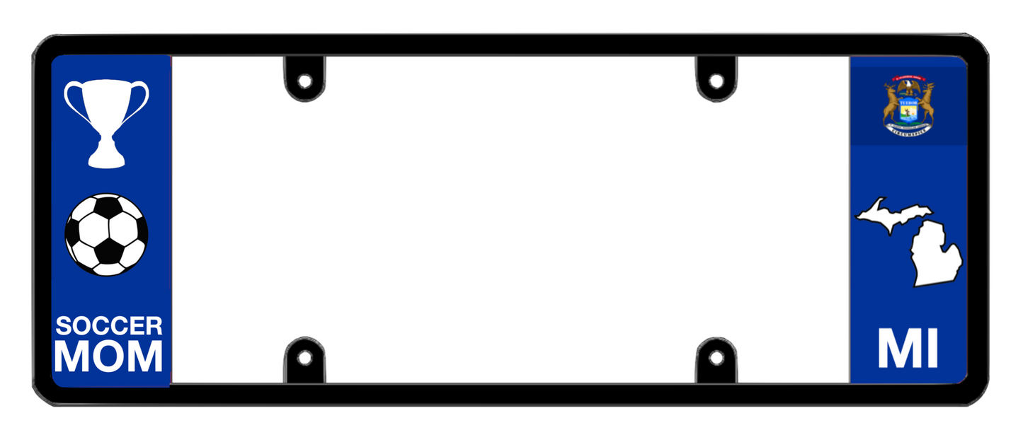 DFS Michigan MI Patented License Plate Frame Holder