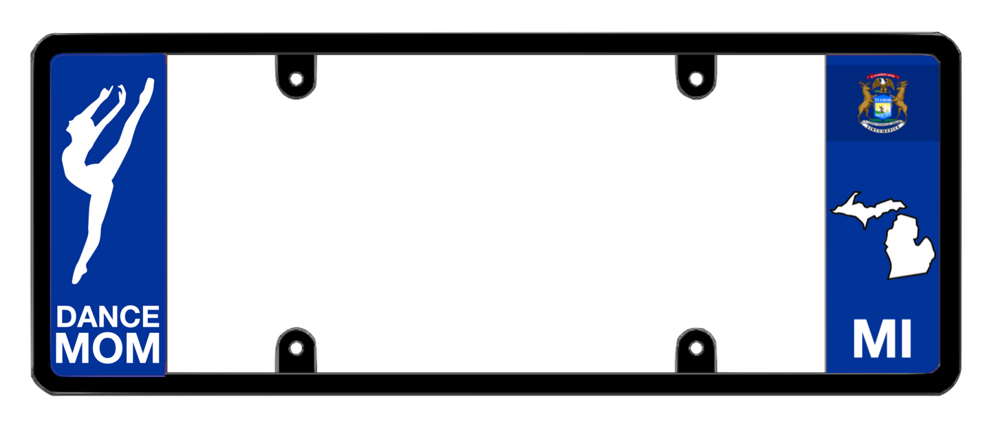DFS Michigan MI Patented License Plate Frame Holder
