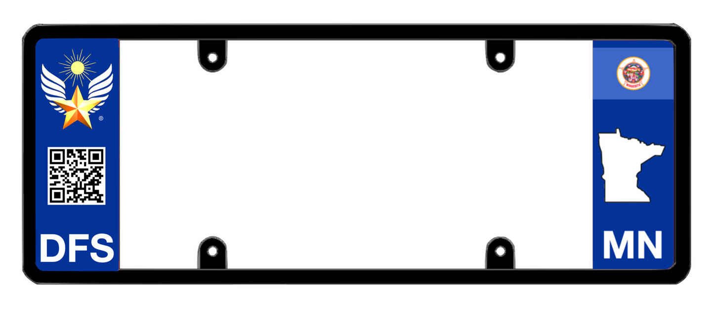 DFS Minnesota MN Patented License Plate Frame Holder