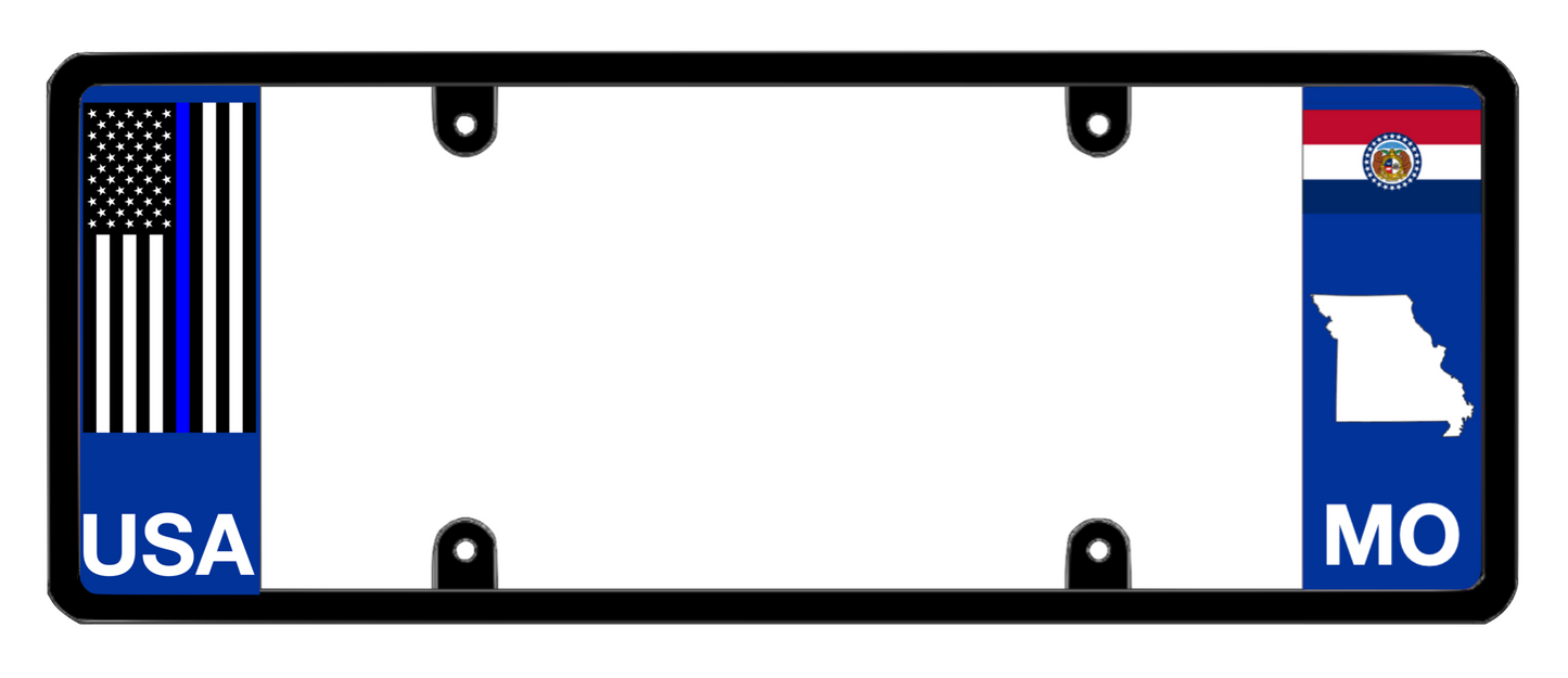 DFS Missouri MO Patented License Plate Frame Holder