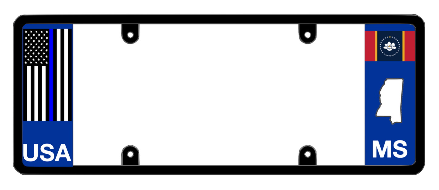 DFS Mississippi MS Patented License Plate Frame Holder
