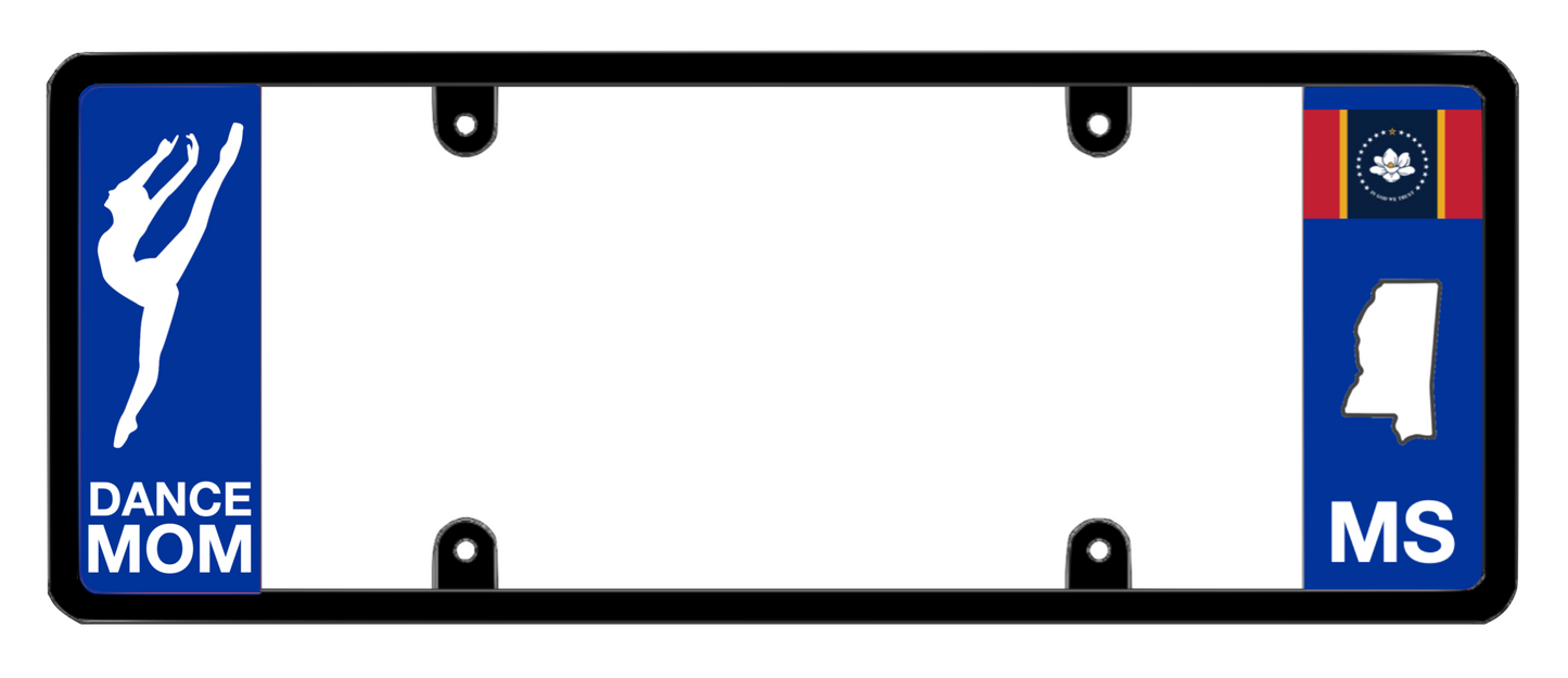 DFS Mississippi MS Patented License Plate Frame Holder