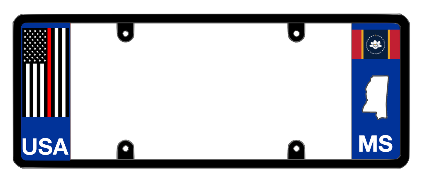 DFS Mississippi MS Patented License Plate Frame Holder