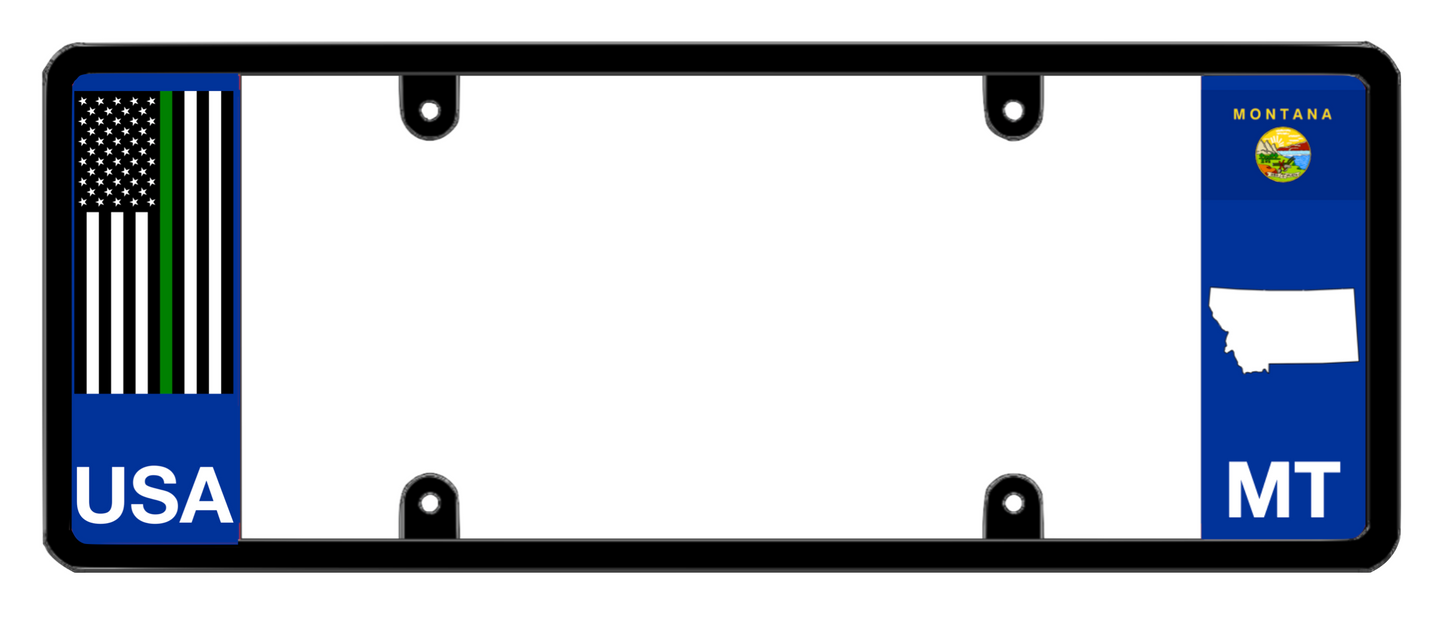DFS Montana  MT Patented License Plate Frame Holder