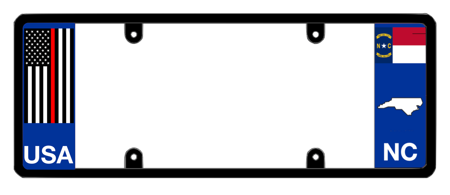 DFS North Carolina NC Patented License Plate Frame Holder