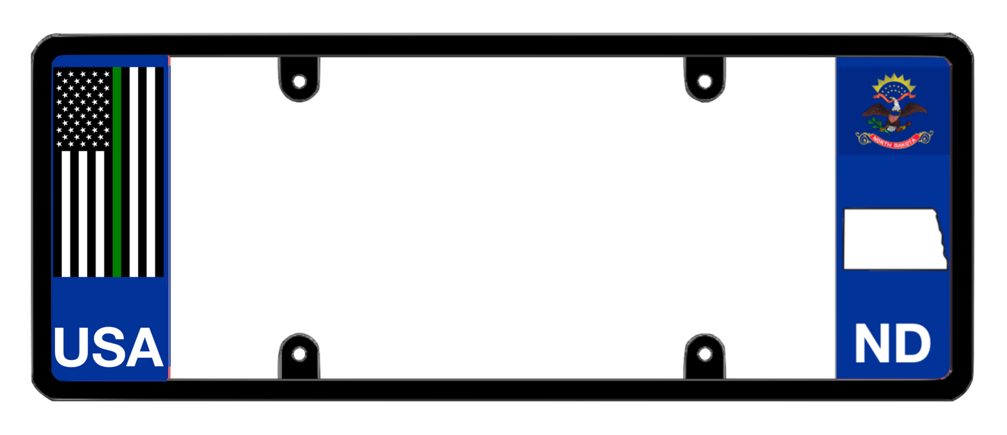 DFS North Dakota ND Patented License Plate Frame Holder