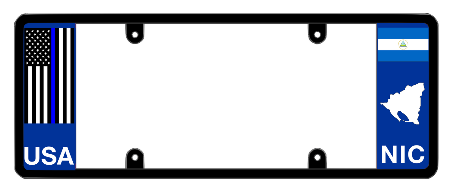 DFS Nicaragua NIC Patented License Plate Frame Holder