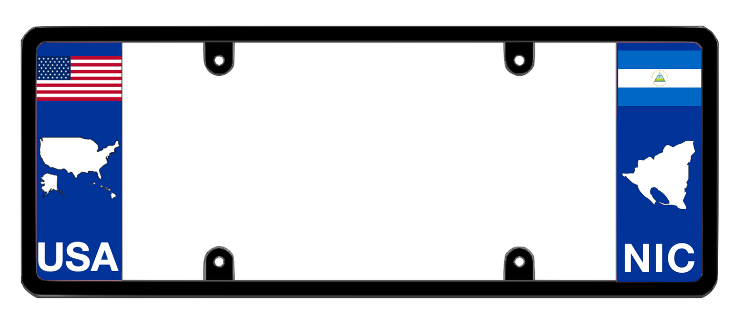DFS Nicaragua NIC Patented License Plate Frame Holder