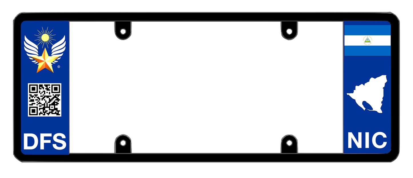 DFS Nicaragua NIC Patented License Plate Frame Holder