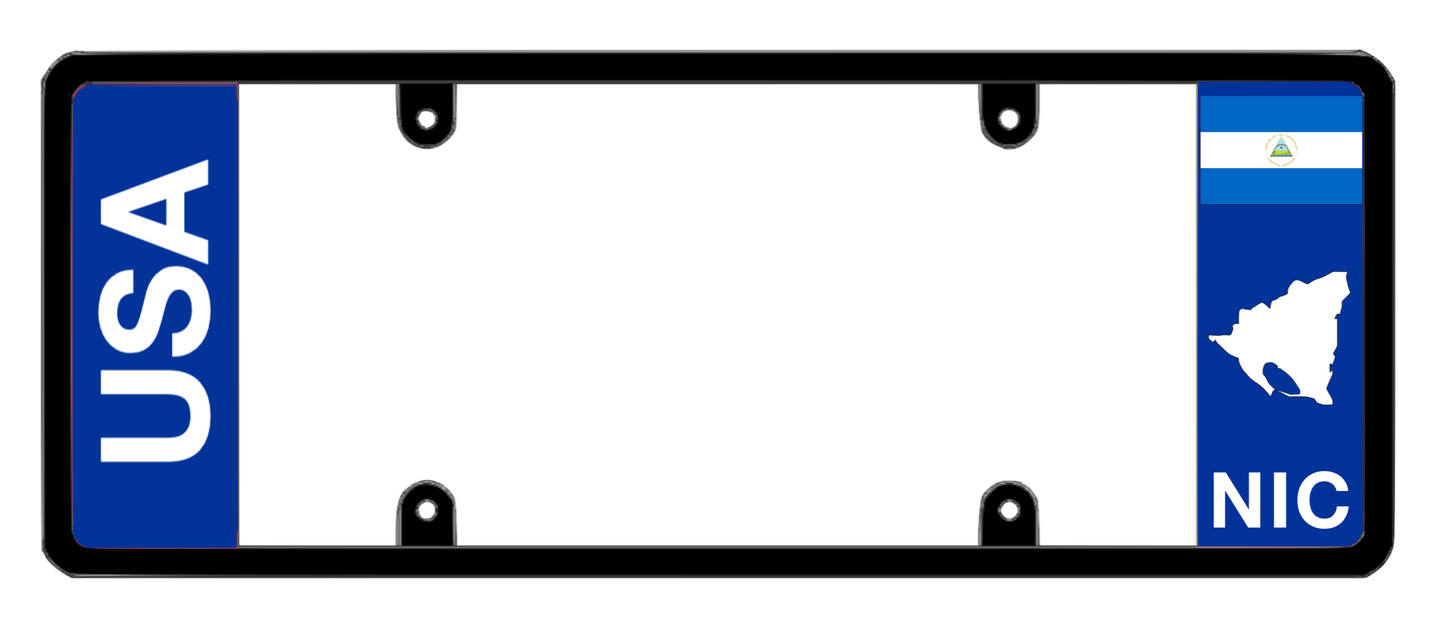 DFS Nicaragua NIC Patented License Plate Frame Holder