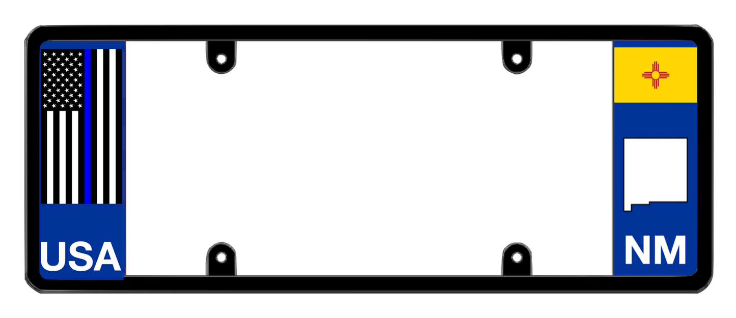 DFS New Mexico NM Patented License Plate Frame Holder
