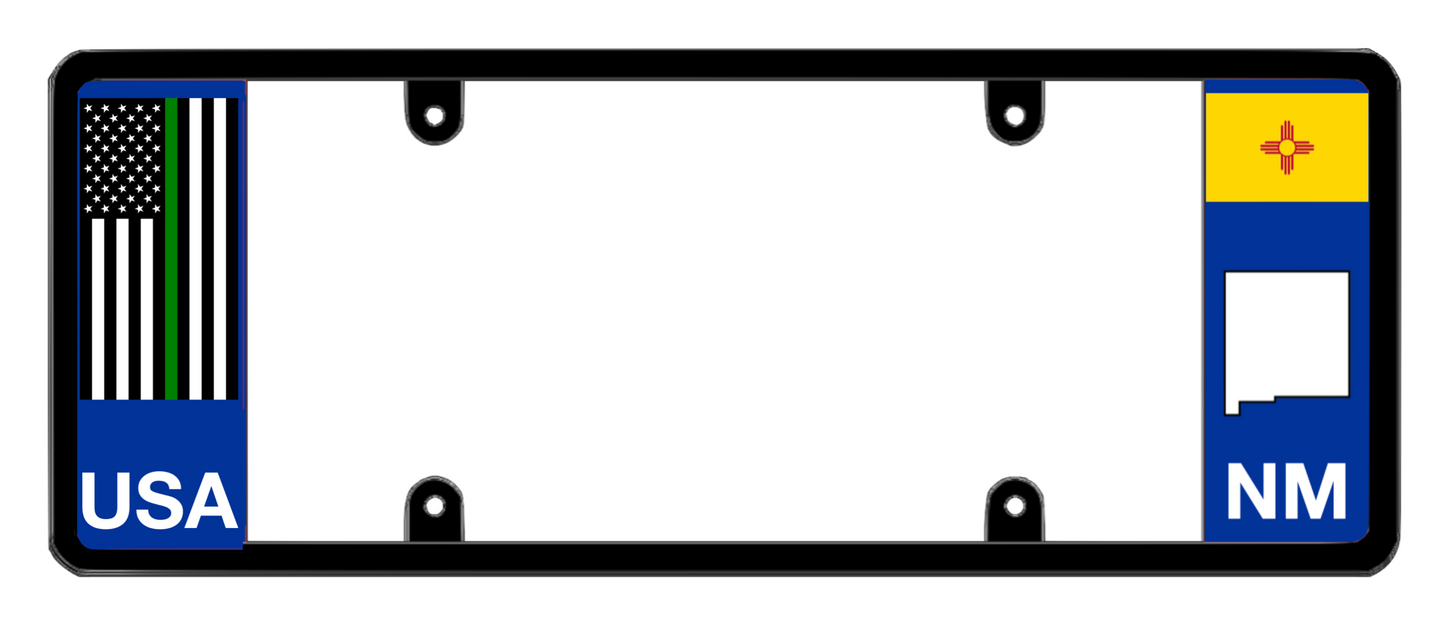 DFS New Mexico NM Patented License Plate Frame Holder