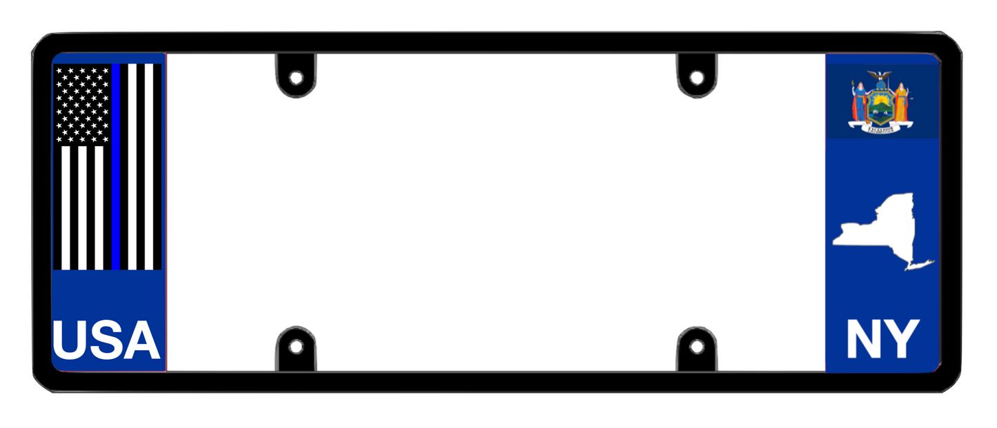 DFS New York NY Patented License Plate Frame Holder