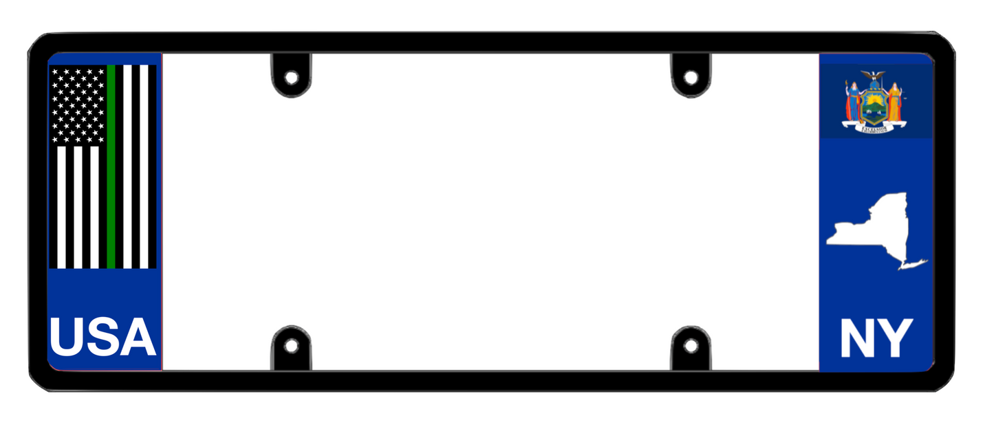 DFS New York NY Patented License Plate Frame Holder