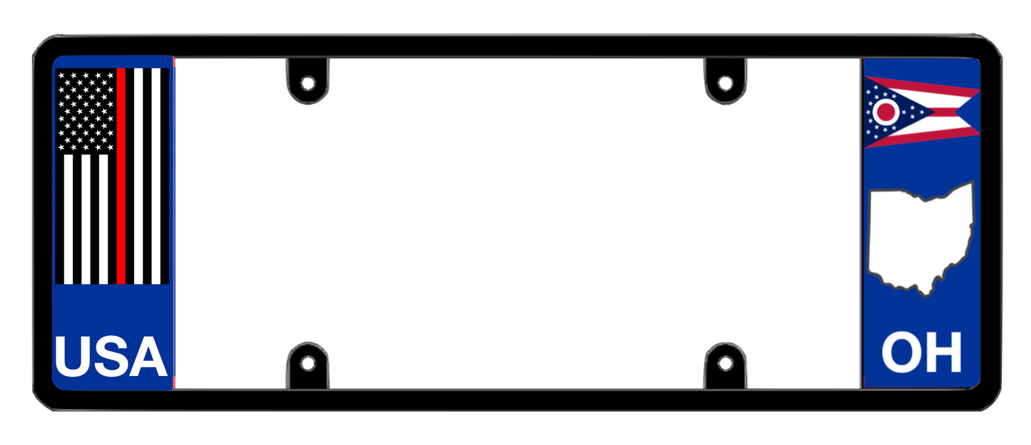 DFS Ohio OH Patented License Plate Frame Holder