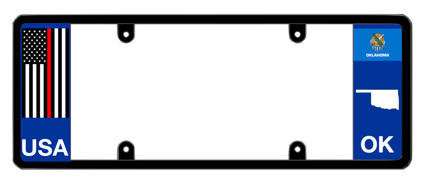 DFS Oklahoma OK Patented License Plate Frame Holder
