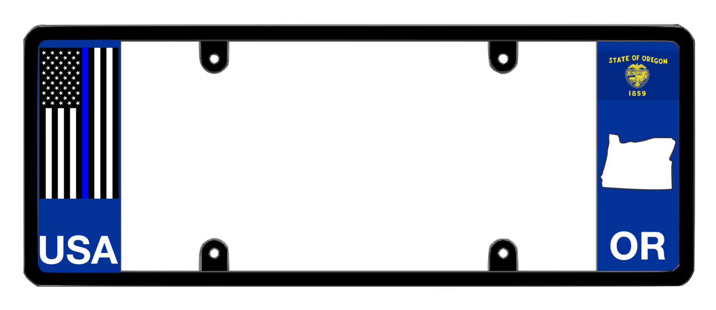 DFS Oregon OR Patented License Plate Frame Holder