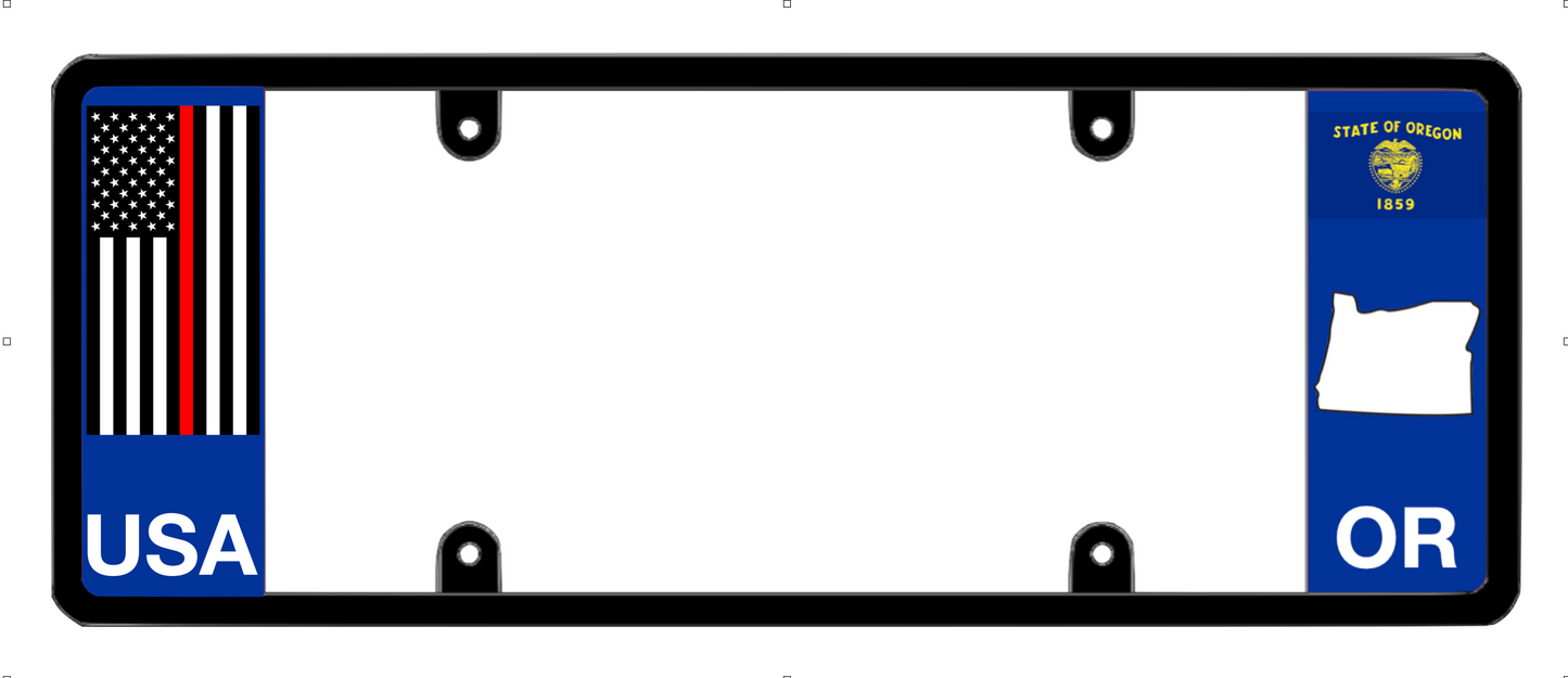 DFS Oregon OR Patented License Plate Frame Holder
