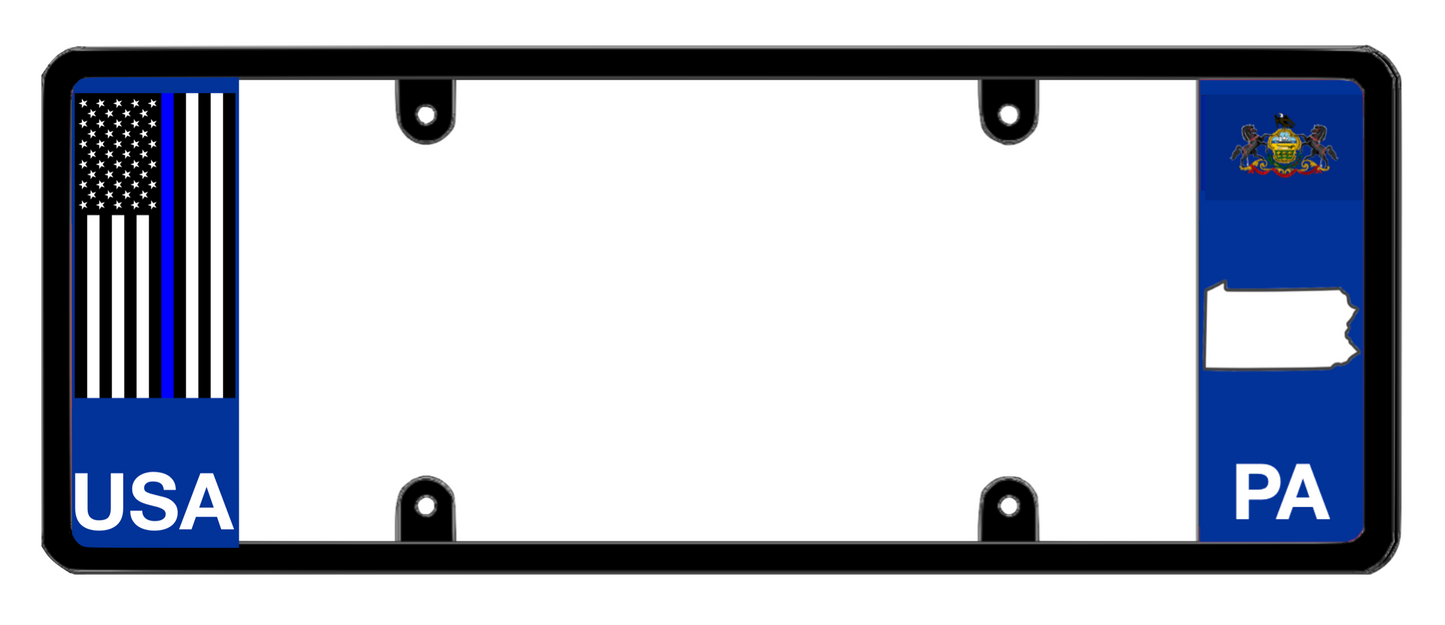 DFS Pennsylvania PA Patented License Plate Frame Holder