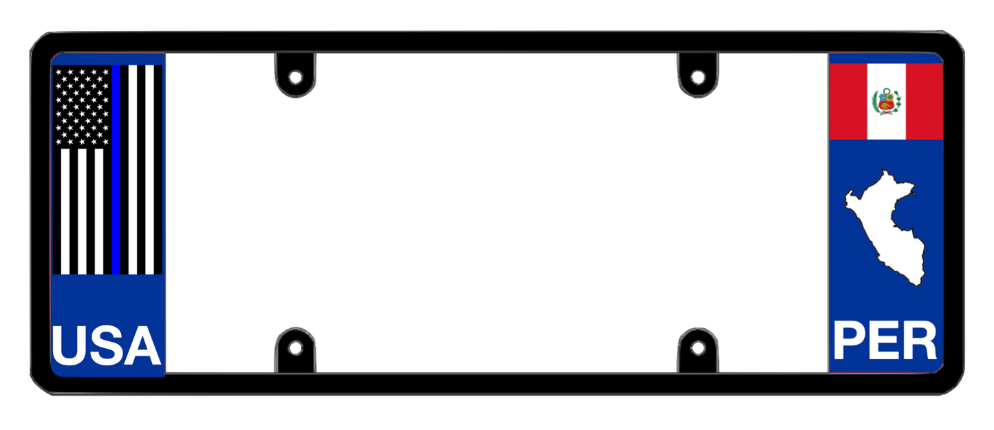 DFS Peru PER Patented License Plate Frame Holder