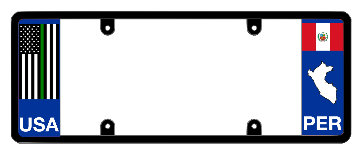 DFS Peru PER Patented License Plate Frame Holder