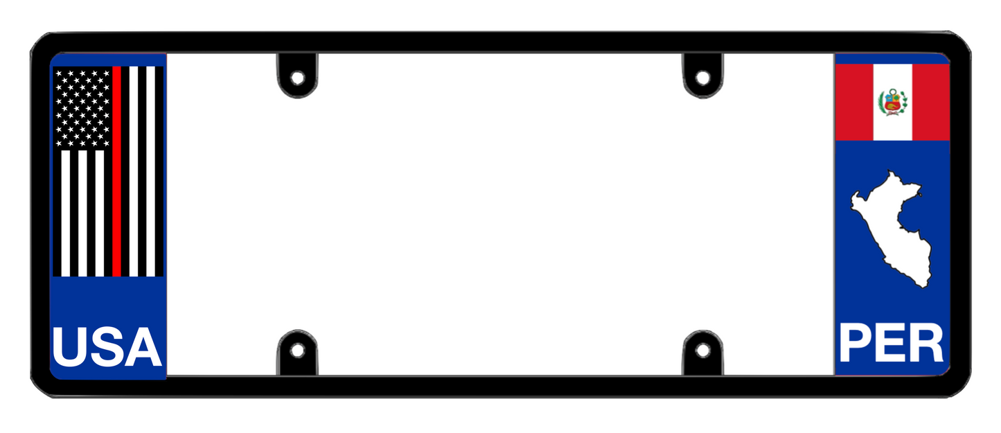 DFS Peru PER Patented License Plate Frame Holder
