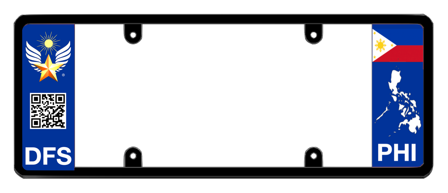 DFS Philippines PHI Patented License Plate Frame Holder