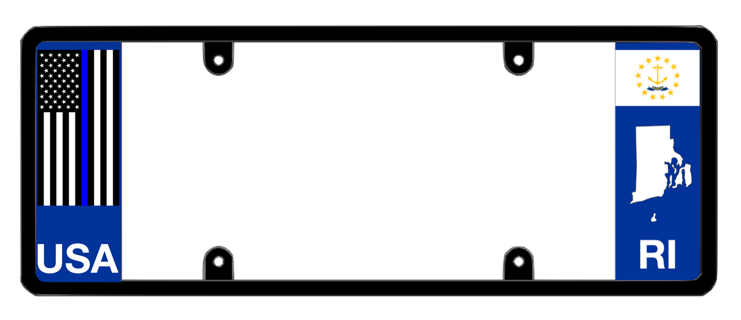 DFS Rhode Island RI Patented License Plate Frame Holder