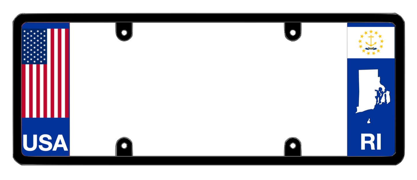 DFS Rhode Island RI Patented License Plate Frame Holder