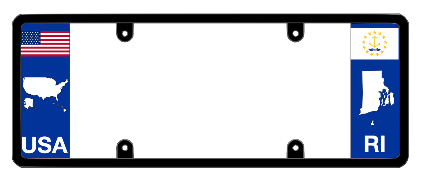 DFS Rhode Island RI Patented License Plate Frame Holder
