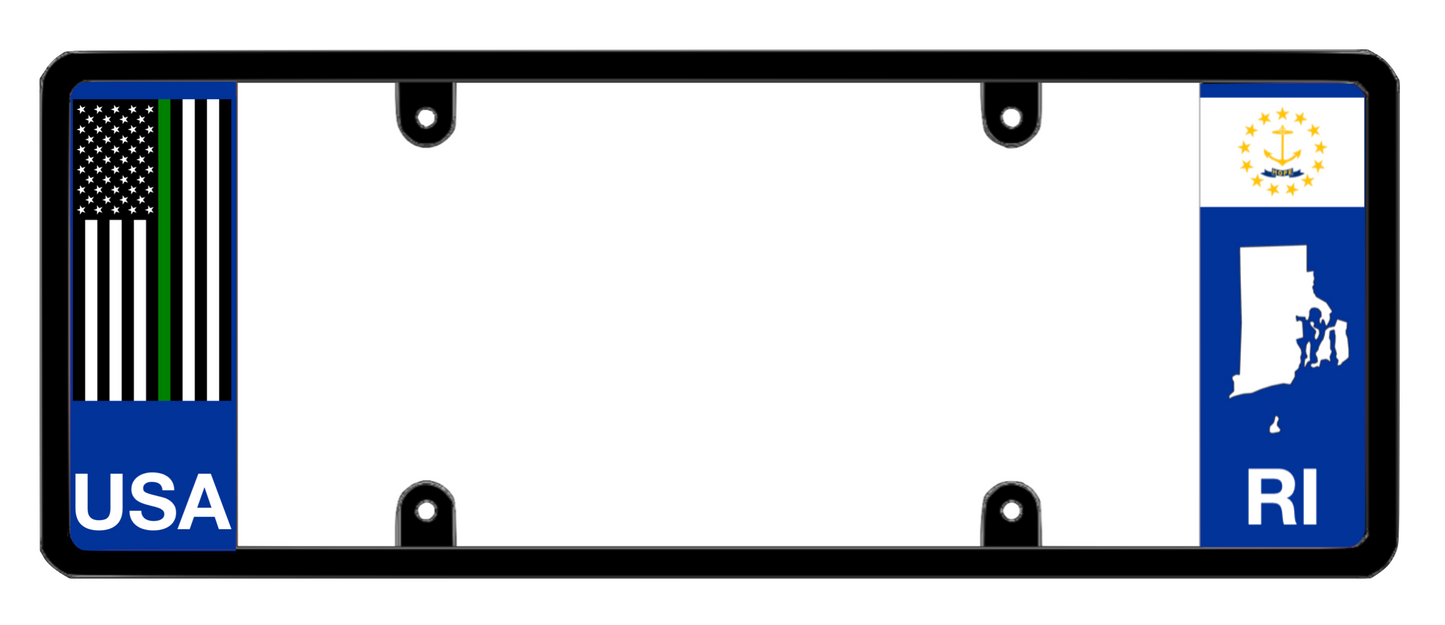 DFS Rhode Island RI Patented License Plate Frame Holder