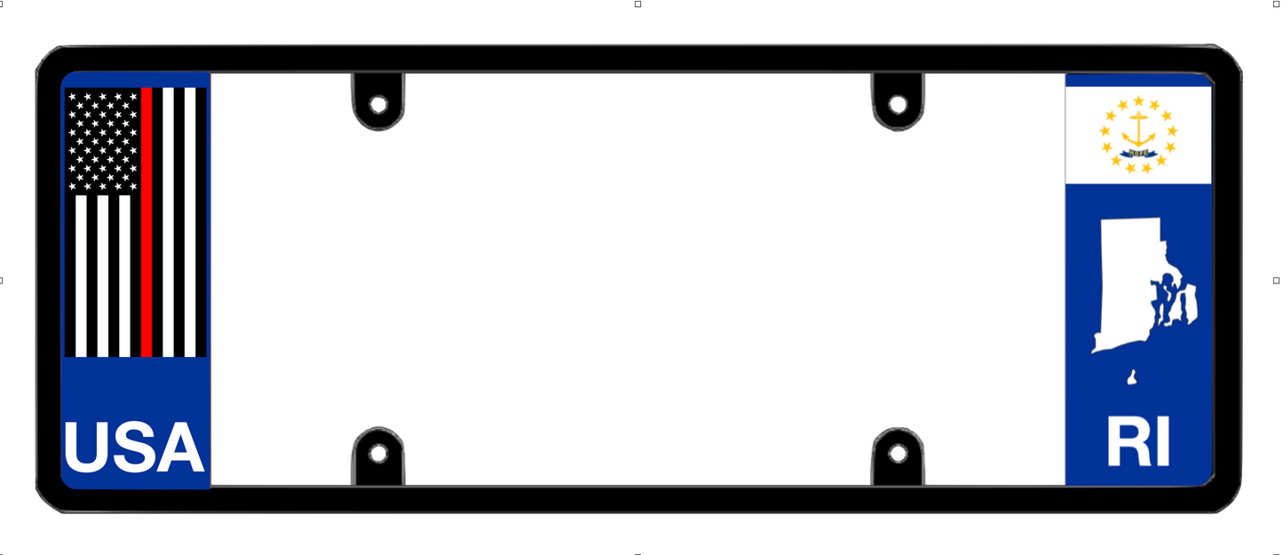 DFS Rhode Island RI Patented License Plate Frame Holder