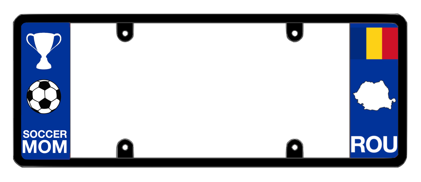 DFS Romania ROU Patented License Plate Frame Holder